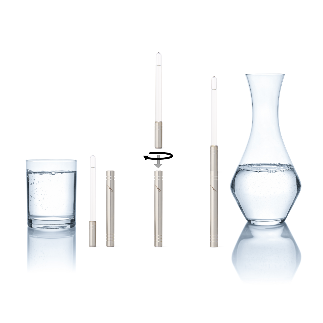 So können Sie den Wasserstab für die Verwendung in einer Karaffe verlängern